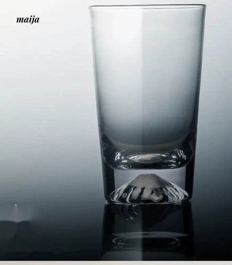 JOTO Fuji Mountain Glass Cup Handmade Snow Mountain Whiskey Cup from JOTO