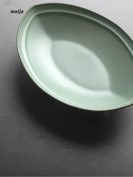 JOTO Japanese Retro Ceramic Dish Daily Steamed Fish Plate from JOTO