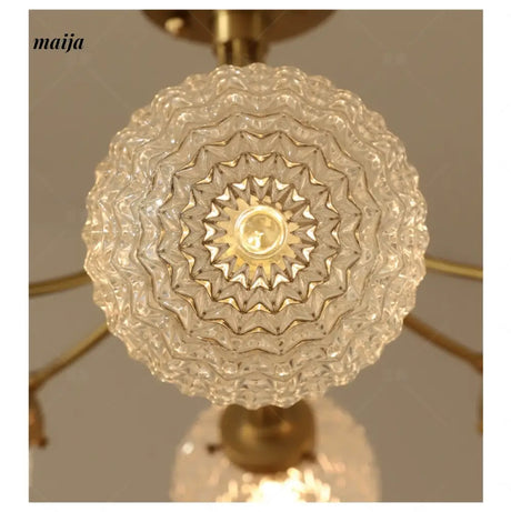 NANCY French Minimalist Chandelier with Glass from NANCY