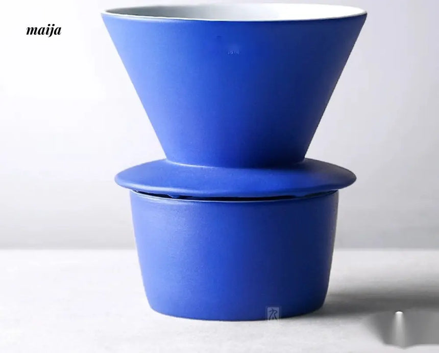 JOTO Rhine Blue Handcrafted Coffee Filter V60 Set from JOTO
