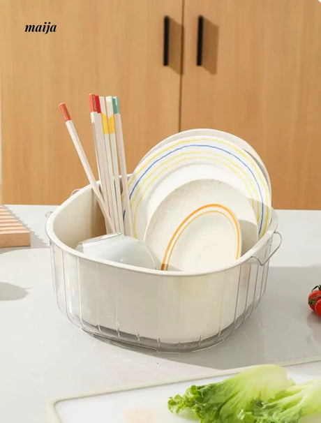 CAROTE Double-Layer Kitchen Drying Rack from CAROTE