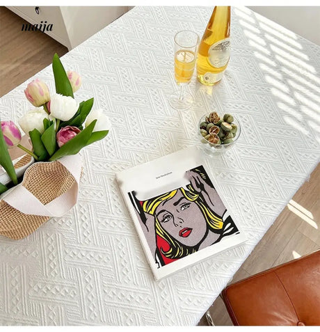 MAN YUE HOME Lace Tablecloth for French INS Style Dining Spaces from MAN YUE HOME