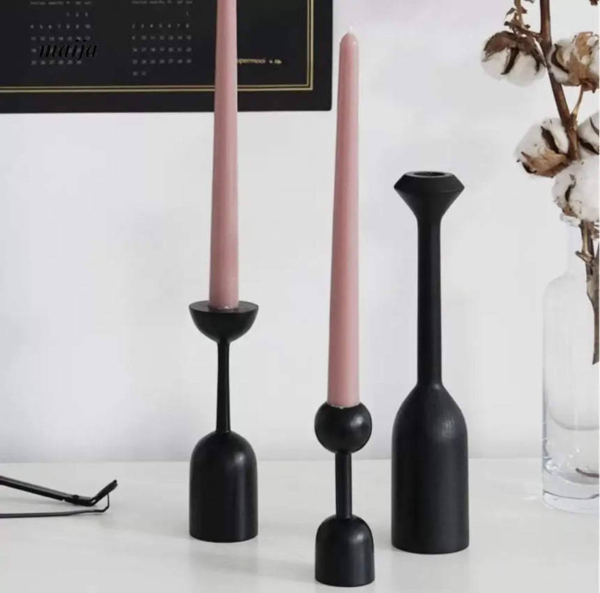 HOMESIDE Solid Wood Candle Set from HOMESIDE