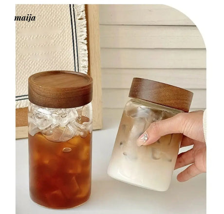 BANKE Portable Glass Tea Cup with Lid from BANKE