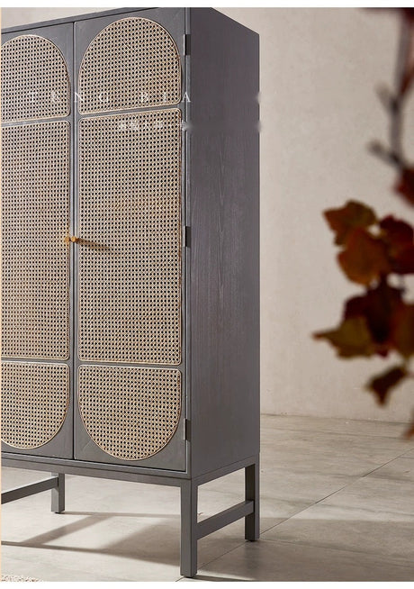 RATTAN CRAFTSMAN Vintage Double Wardrobe from RATTAN CRAFTSMAN