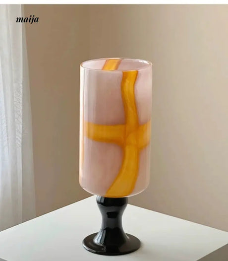 GUIFOU Colored Glass Footed Vase from GUIFOU