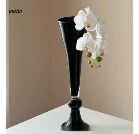 GUIFOU Black High Foot Vase from GUIFOU