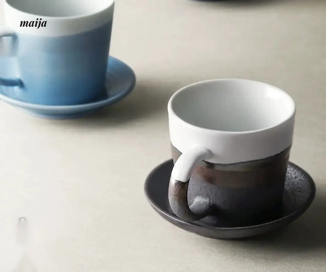 JOTO Eight Year Handmade Ceramics Couple Coffee Cup from JOTO