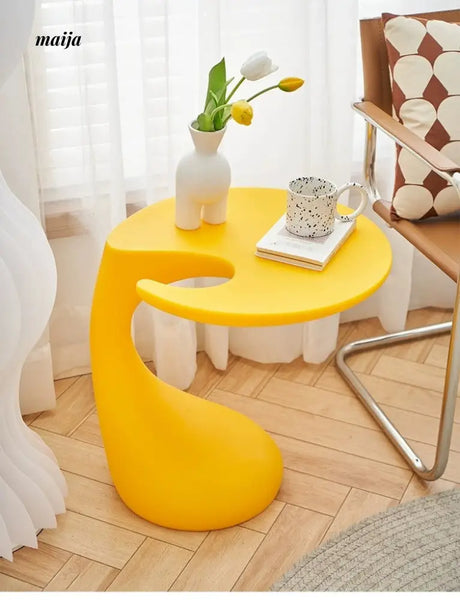 LOWERLEFT Modern Corner Side Table from Lower Left