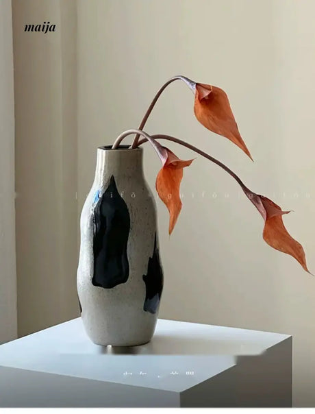 GUIFOU Wabi Sabi Handmade Glazed Vase from GUIFOU