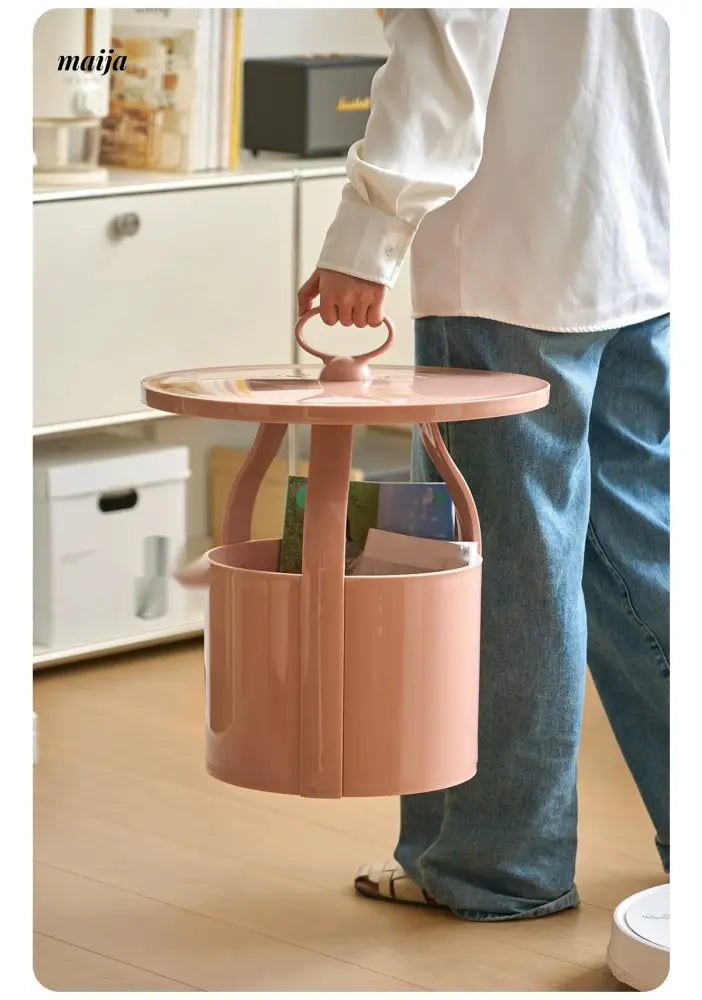 LOWERLEFT Cream Modern Side Table from HOBBYTREE