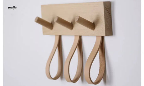OGI NO RYOHIN Nordic INS Style Solid Wood Wall Hook Rack from OGI NO RYOHIN