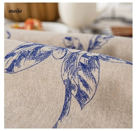 MAN YUE HOME Retro Cotton Tablecloth for Dining or Coffee Table from MAN YUE HOME