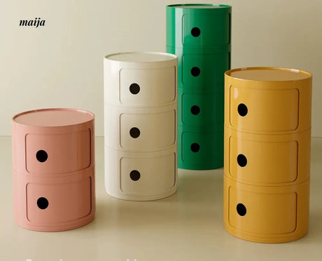 PUMPKIN BOX Round Minimalist Bedside Table from PUMPKIN BOX