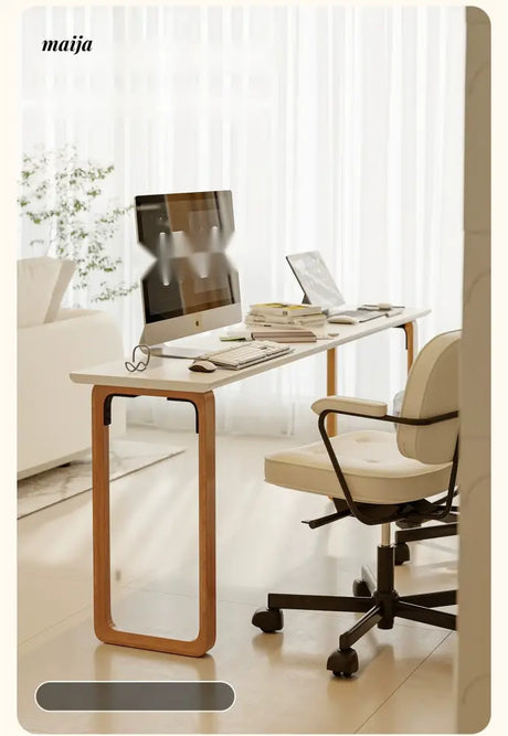 PUMPKIN BOX Nordic Solid Wood Double Desk from PUMPKIN BOX