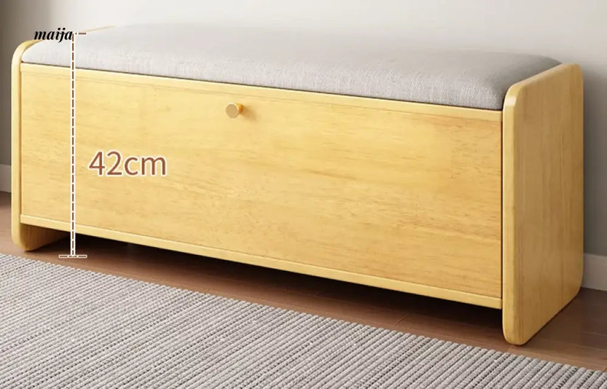 Huffman Solid Wood Shoe-Changing Stool from maija
