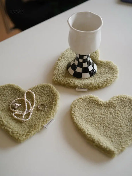 Fleece Heart Coaster from Wilde Früchte