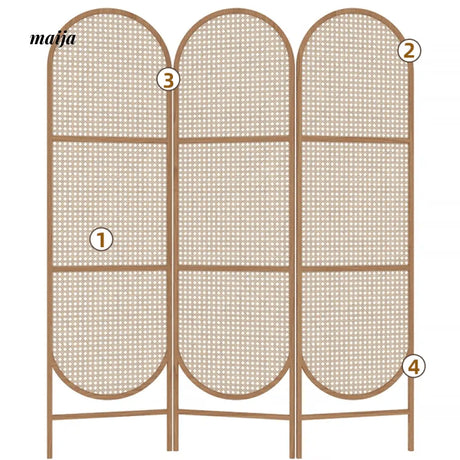 HARUNO Hana Rattan Partition Wall from HARUNO