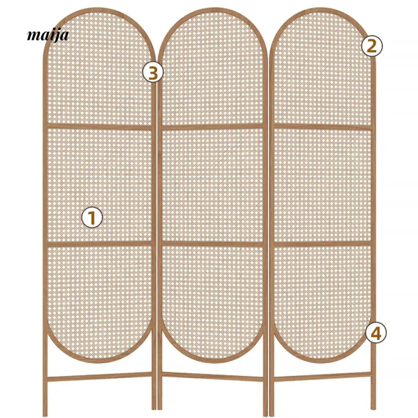 HARUNO Hana Rattan Partition Wall from HARUNO
