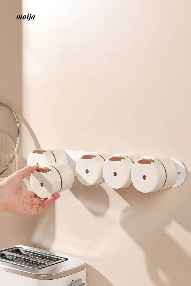 Magnetic Wall Mounted Spice Rack from maija