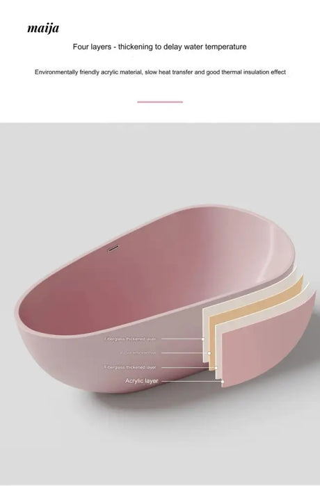 Solid Colour Acrylic Bathtub from maija