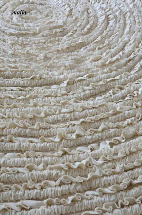 Pleated Cotton Rug from maija