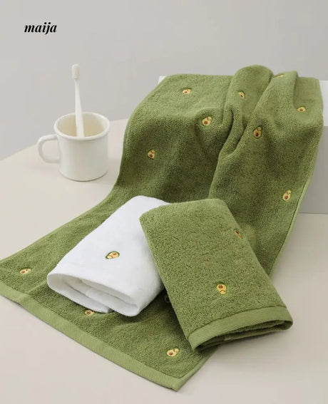Avocado Cotton Towels from maija