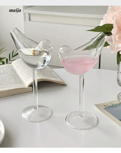 BANKE Creative Bird Tall Glass Cocktail Cup from BANKE