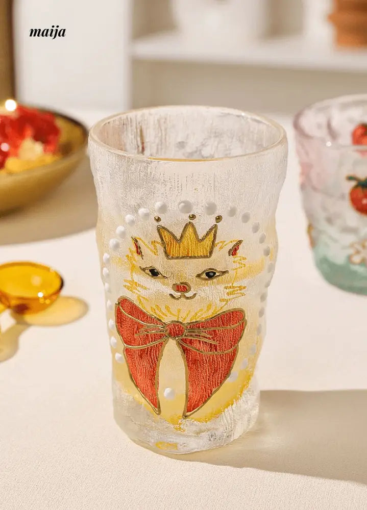 Cat Queen Strawberry Mojito Glass from Shikagawa