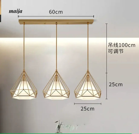 GVG Diamond Cage Ceiling Pendant Lamp from GVG