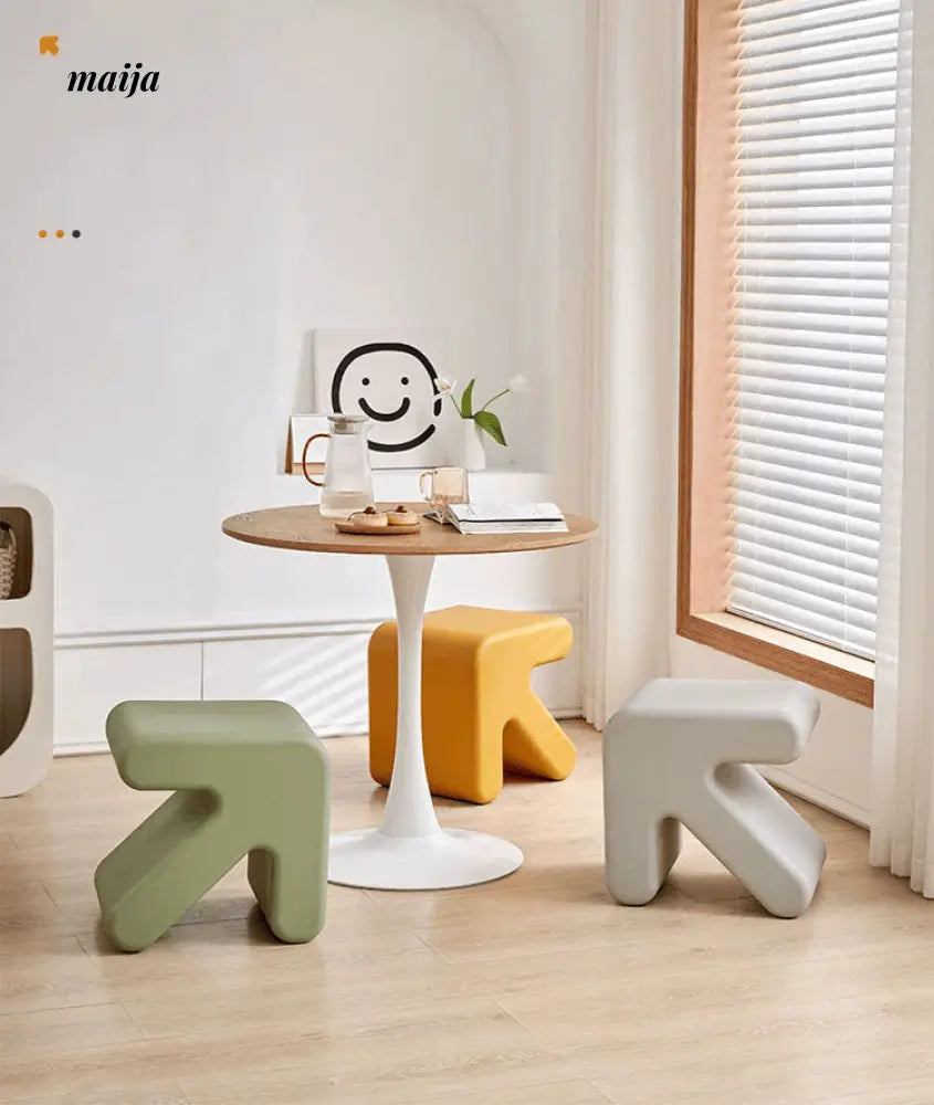 Colourful Arrow Stool from maija