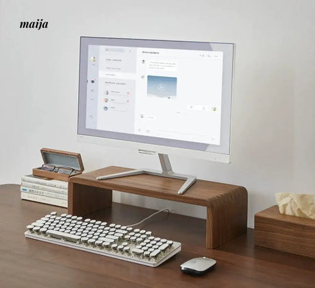 KIMACHI Simple Wooden Monitor Stand from KIMACHI