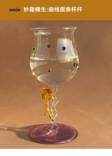 CLICK Handmade Glass Bow Champagne Goblet from CLICK