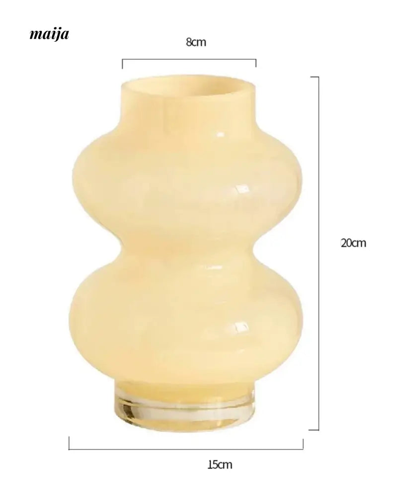 LIVETAI Glossy Milky Cream Vase from maija