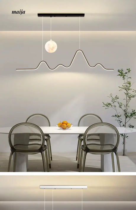 GVG Moon and Mountain Ceiling Lamp from GVG