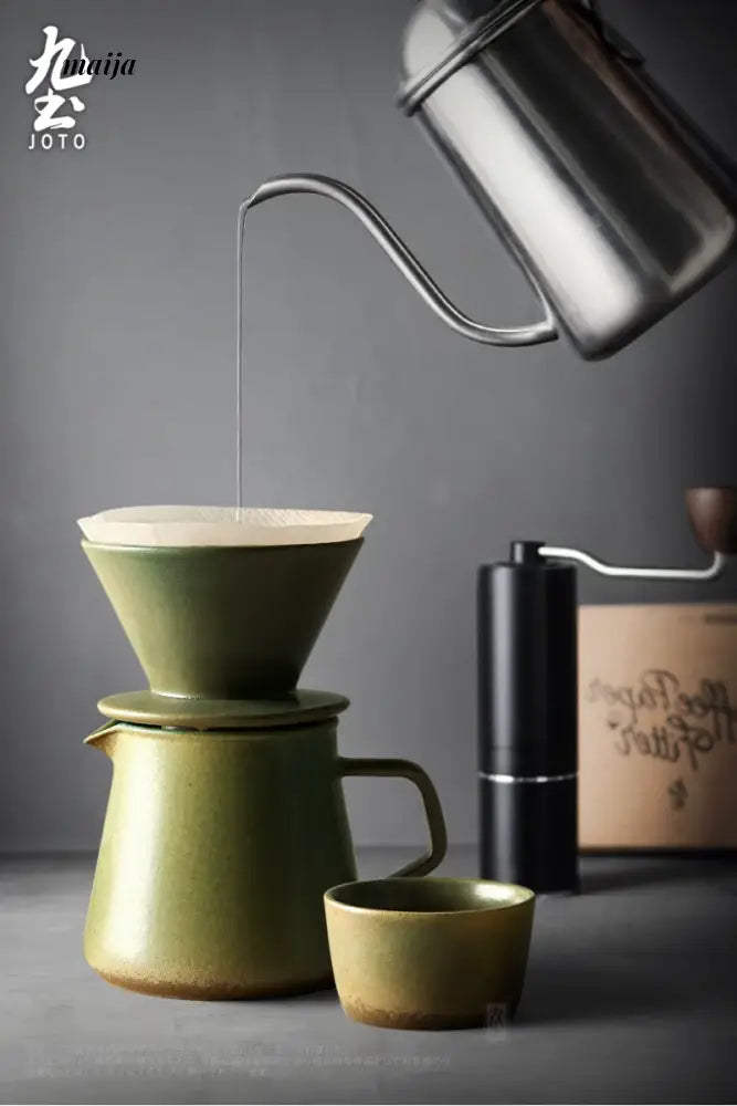 JOTO Ceramic Filter Pot V60 Coffee Hand Set from JOTO