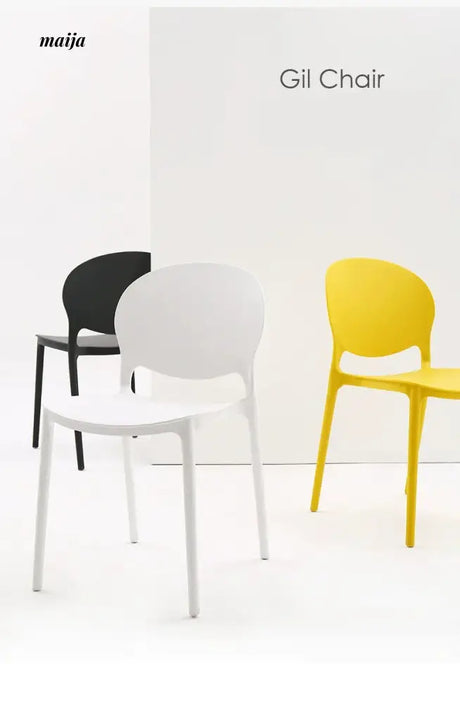 (Set of 2) Gil Plastic Dining Chair from maija
