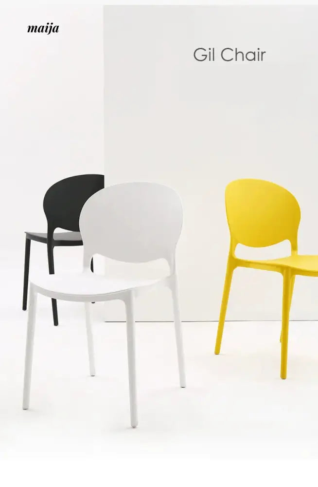 (Set of 2) Gil Plastic Dining Chair from maija