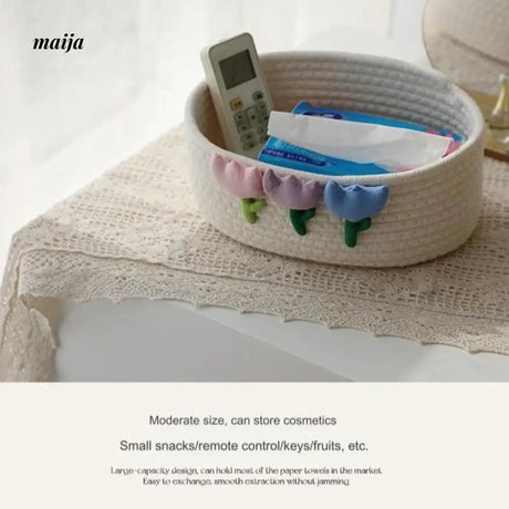 MUYE Tulip Woven Storage Basket from MUYE