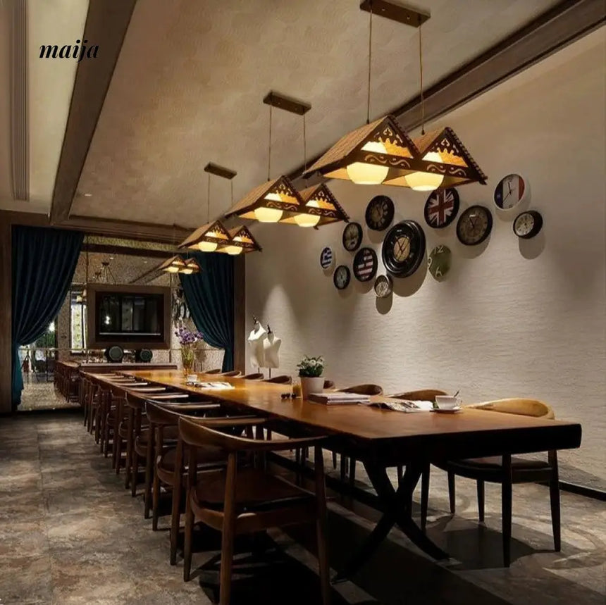 ZHONGSHAN Retro Ceiling Lamp with Bamboo Light from ZHONGSHAN