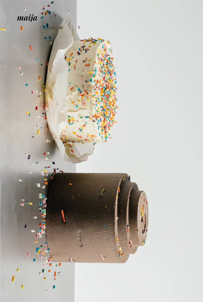 CIIREALS Sprinkle Cake Ceramic Planter from maija
