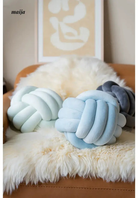 MISTYWOOD Creative Knot Rope Sofa Pillow from MISTYWOOD