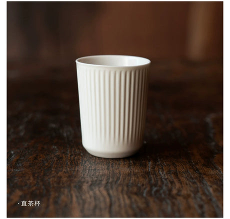 MUMO Mia White Porcelain Ceramic Tea Cup from MUMO