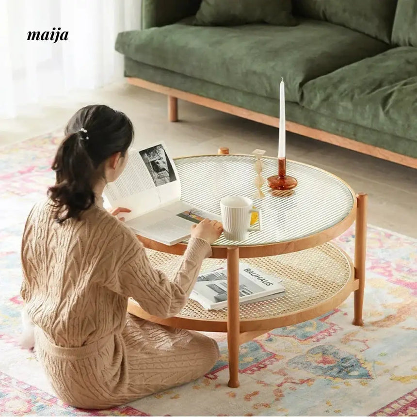 SLIGHTLYCOOL Cherry Wood Coffee Table from SLIGHTLYCOOL