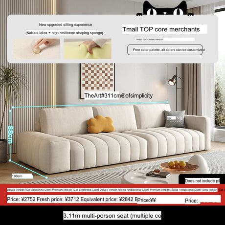 DIPU Landry Scandinavian Cream Modern Sofa from DIPU