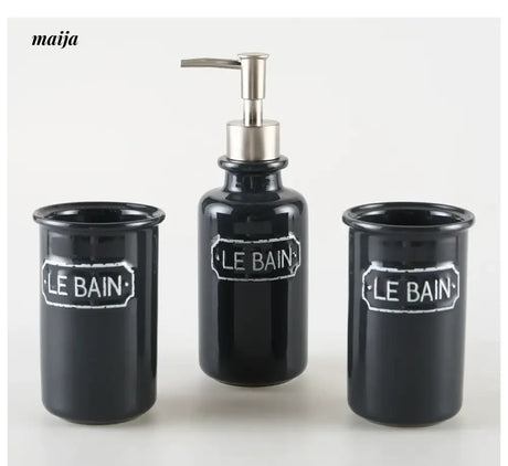 KULE HOME Ceramic Toothbrush Set and Bathroom Cup from KULE HOME