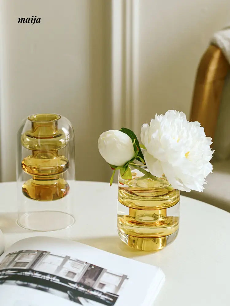 Femme Double Wall Stained Glass Vase from maija