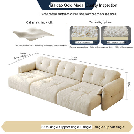 FASATI Orlando Plush Telescopic Sofa Cloud from FASATI