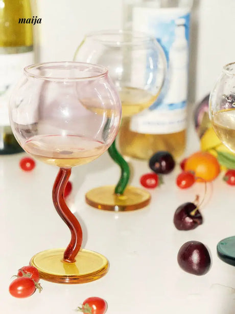 SOREMO Colourful Bubble Wine Glass from maija