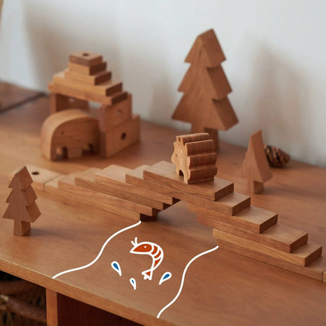 MUMO Hazel Solid Wood Christmas Tree Decor from MUMO